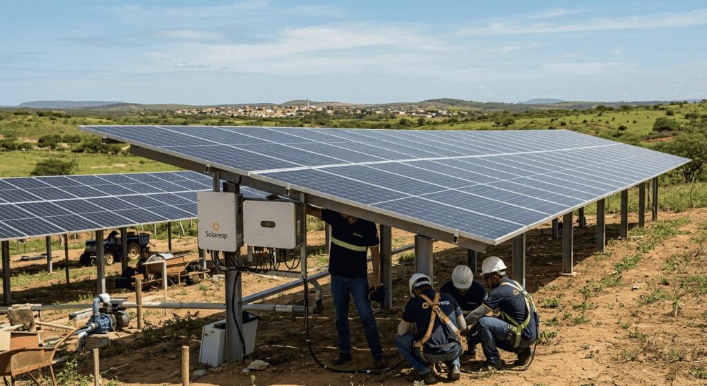 Energia solar na cidade de Aurora