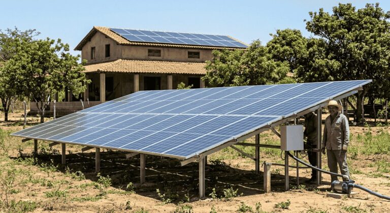 Instalação de energia solar em Cariús