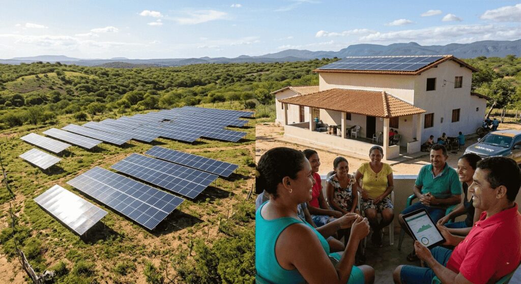 Energia solar na cidade de Catarina