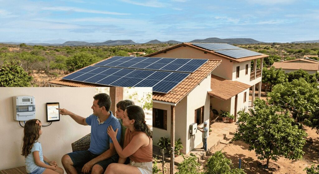 Energia solar na cidade de Cedro